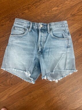 Agolde Reese High-Rise Denim Shorts
